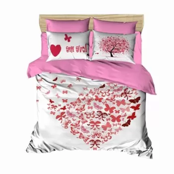 Lenjerie de pat dubla 3 piese, 187, Pearl Home, Bumbac imagine