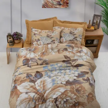 Lenjerie de pat dubla 3 piese, 475, Pearl Home, Poliester Satinat imagine