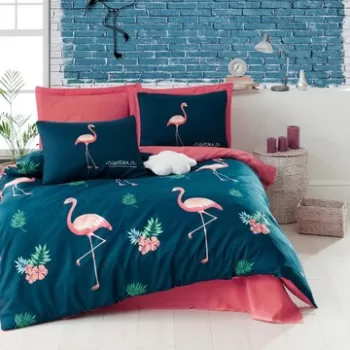 Lenjerie de pat dubla 3 piese, Big Filamin, Eponj Home, 65% bumbac/35% poliester imagine