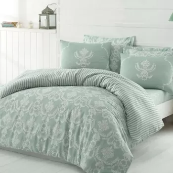 Lenjerie de pat dubla 3 piese, Pure, Eponj Home, 65% Bumbac/35% Poliester imagine