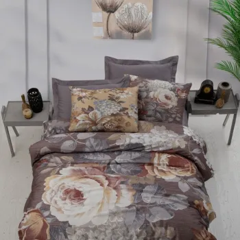 Lenjerie de pat dubla, 469, Pearl Home, Poliester Satinat imagine