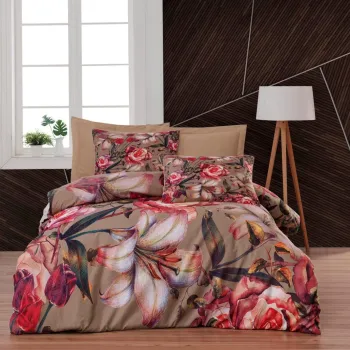 Lenjerie de pat dubla, 470, Pearl Home, Poliester Satinat imagine