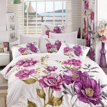 Lenjerie de pat dubla, Celina, Pearl Home, Bumbac Ranforce imagine