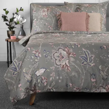 Lenjerie de pat dubla Claras, Homla, 3 piese, 160x200 cm, microfibra din poliester, multicolor imagine