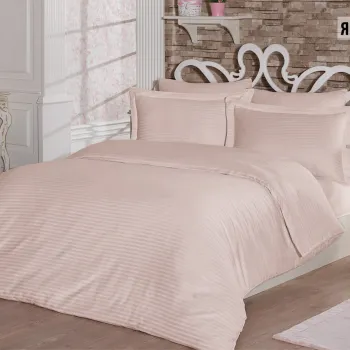 Lenjerie de pat dubla, Classic Line - Powder, Primacasa by Turkiz, Bumbac Satinat imagine