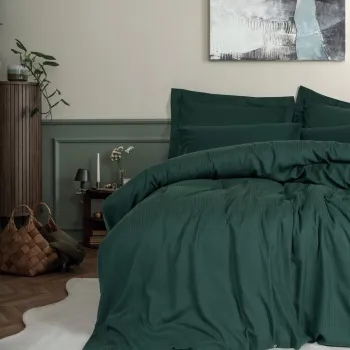 Lenjerie de pat dubla, Craft - Petrol Green, Cotton Box, Lyocell/Bumbac imagine