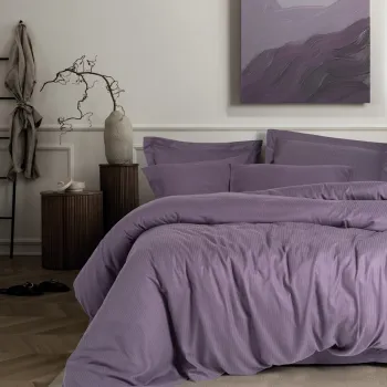 Lenjerie de pat dubla, Craft - Plum, Cotton Box, Lyocell/Bumbac imagine