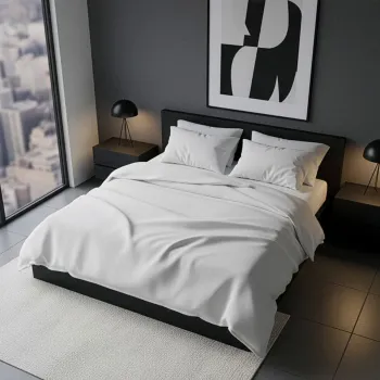 Lenjerie de pat dubla (DE), 3 piese, L'essentiel Maison, White, Alb imagine