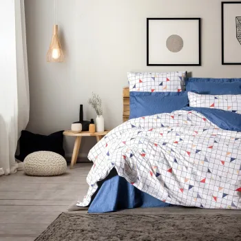 Lenjerie de pat dubla (DE), L'essentiel Maison, Stew, Albastru imagine