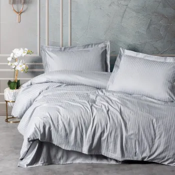 Lenjerie de pat dubla (DE), L'essentiel Maison, Stripe, Gri imagine