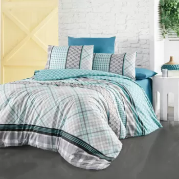 Lenjerie de pat dubla (DE), Life - Green, Life Style, Bumbac Ranforce imagine