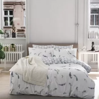 Lenjerie de pat dubla (DE), Paradise, T?rkiz, Bumbac Ranforce imagine