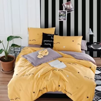 Lenjerie de pat dubla, Dide, EnLora Home, Bumbac Ranforce imagine