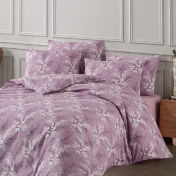 Lenjerie de pat dubla, Diego - Lilac, Dowry World, 65% bumbac/35% poliester imagine