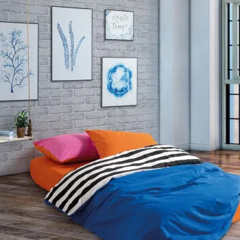 Lenjerie de pat dubla, Dusk - Blue, Cozy Home, Bumbac Ranforce imagine