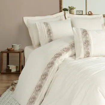 Lenjerie de pat dubla, Floro, Cotton Box, 85% bumbac / 15% in imagine