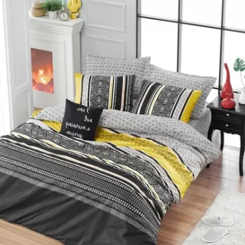 Lenjerie de pat dubla, Formas, EnLora Home, Bumbac Ranforce imagine