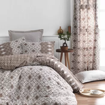 Lenjerie de pat dubla (FR), Alize - Brown, Pearl Home, Bumbac Ranforce imagine