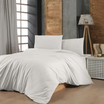 Lenjerie de pat dubla (FR), L'essentiel Maison, White, Alb imagine