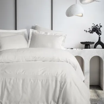 Lenjerie de pat dubla, Galant - White, Cotton Box, Bumbac Satinat imagine