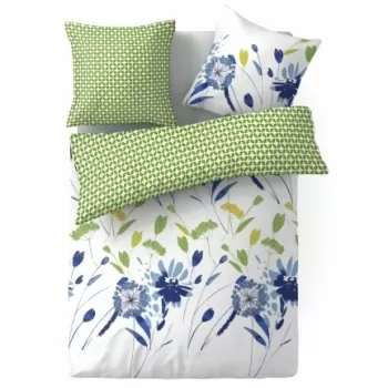 Lenjerie de pat dubla Green Spring, Vanora, 4 piese, 220 x 240 cm, 100% microfibra, multicolora imagine