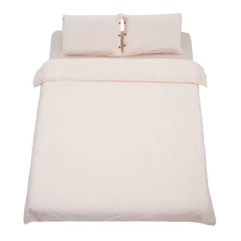 Lenjerie de pat dubla Heinner Home, 200x220 cm, bumbac, crem imagine