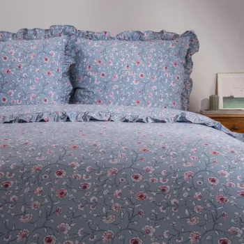 Lenjerie de pat dubla Julia, Homla, 3 piese, 160x200 cm, bumbac, multicolor imagine