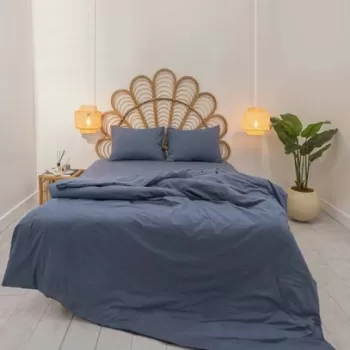 Lenjerie de pat dubla King (cearceaf cu elastic) 4 piese, Pacifico, Elliott, 50% Bumbac/50% Poliester imagine