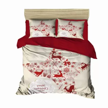 Lenjerie de pat dubla King (EU) (ES), 3 piese, 461, Pearl Home, Bumbac imagine