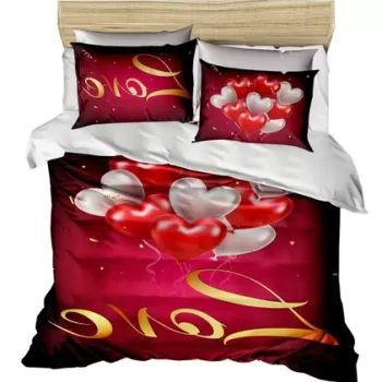 Lenjerie de pat dubla King (FR), 3 piese, 155, Pearl Home, Bumbac imagine