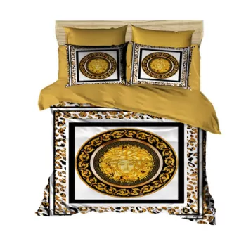 Lenjerie de pat dubla King (FR), 3 piese, 3D3, Pearl Home, Bumbac imagine