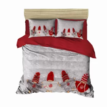 Lenjerie de pat dubla King (FR), 3 piese, 411, Pearl Home, Bumbac imagine