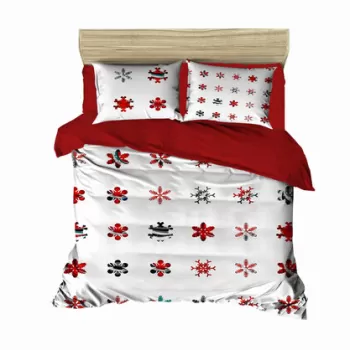 Lenjerie de pat dubla King (FR), 3 piese, 428, Pearl Home, Bumbac imagine