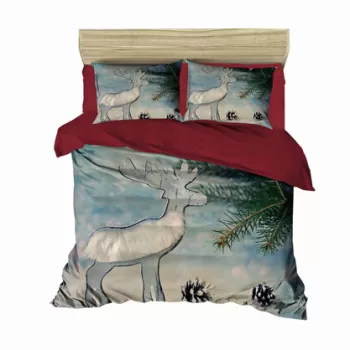 Lenjerie de pat dubla King (FR), 3 piese, 436, Pearl Home, Bumbac imagine