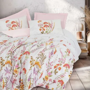 Lenjerie de pat dubla King (FR), L'essentiel Maison, Lilura, Roz imagine