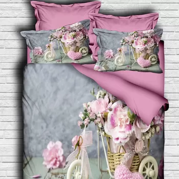 Lenjerie de pat dubla King (IT), 3 piese, 103, Pearl Home, Bumbac imagine