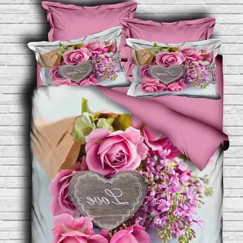 Lenjerie de pat dubla King (IT), 3 piese, 107, Pearl Home, Bumbac imagine