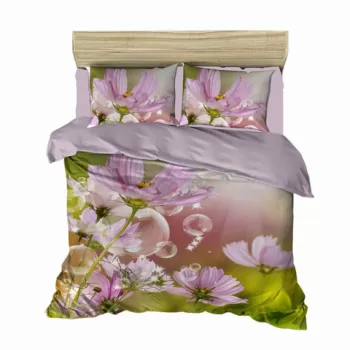 Lenjerie de pat dubla King (IT), 3 piese, 114, Pearl Home, Bumbac imagine