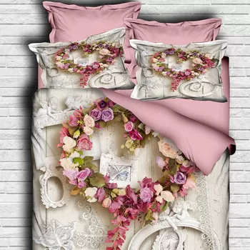 Lenjerie de pat dubla King (IT), 3 piese, 128, Pearl Home, Bumbac imagine