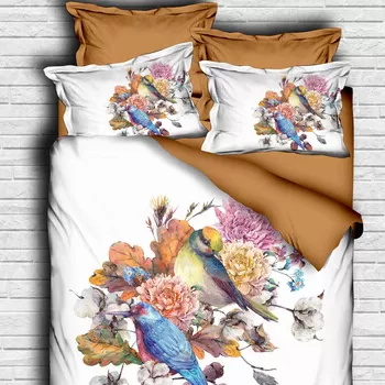 Lenjerie de pat dubla King (IT), 3 piese, 131, Pearl Home, Bumbac imagine