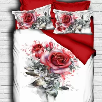 Lenjerie de pat dubla King (IT), 3 piese, 167, Pearl Home, Bumbac imagine