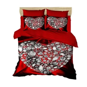 Lenjerie de pat dubla King (IT), 3 piese, 174, Pearl Home, Bumbac imagine