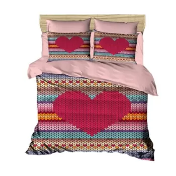 Lenjerie de pat dubla King (IT), 3 piese, 209, Pearl Home, Bumbac imagine