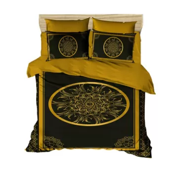 Lenjerie de pat dubla King (IT), 3 piese, 3D1, Pearl Home, Bumbac imagine