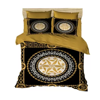 Lenjerie de pat dubla King (IT), 3 piese, 3D4, Pearl Home, Bumbac imagine