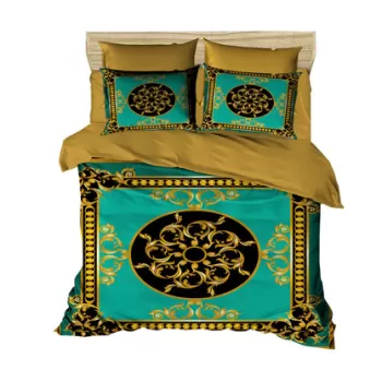 Lenjerie de pat dubla King (IT), 3 piese, 3D5, Pearl Home, Bumbac imagine