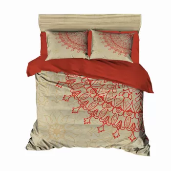 Lenjerie de pat dubla King (IT), 3 piese, 434, Pearl Home, Bumbac imagine