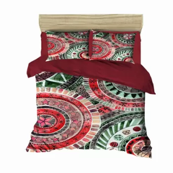 Lenjerie de pat dubla King (IT), 3 piese, 437, Pearl Home, Bumbac imagine