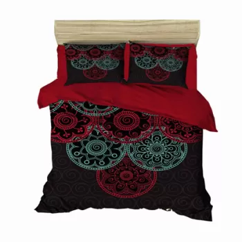 Lenjerie de pat dubla King (IT), 3 piese, 462, Pearl Home, Bumbac imagine