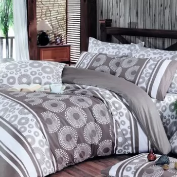 Lenjerie de pat dubla king size, Pearl Home, 172PRL68409, 3 piese, bumbac ranforce, multicolor imagine